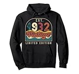 Photo Gallery vintage est 1932 90° compleanno camicia edizione limitata felpa con cappuccio Photo Gallery vintage est 1932 90° compleanno camicia edizione limitata felpa con cappuccio