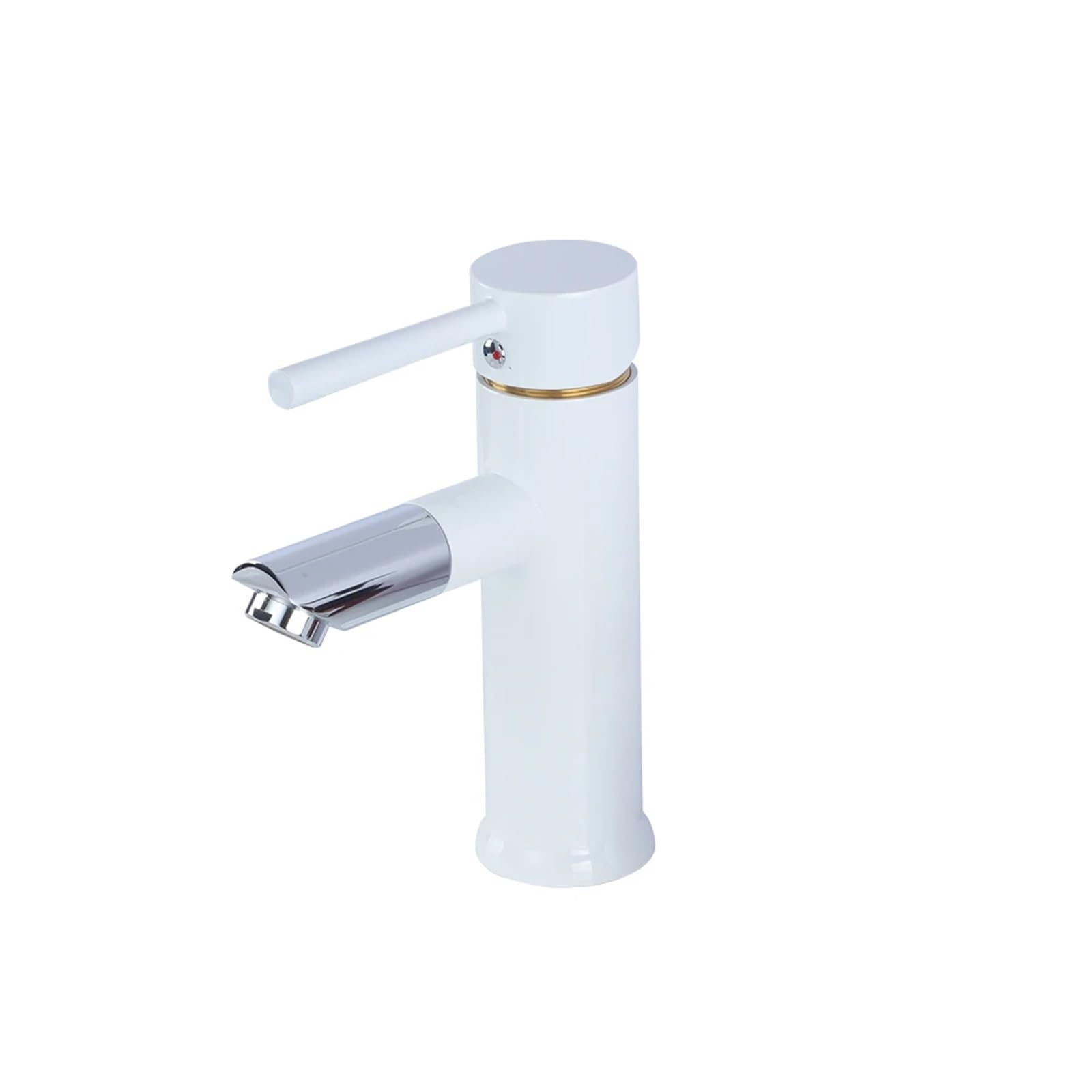 Robinet de lavabo de salle de bain mélangeur eau chaude et froide White2
