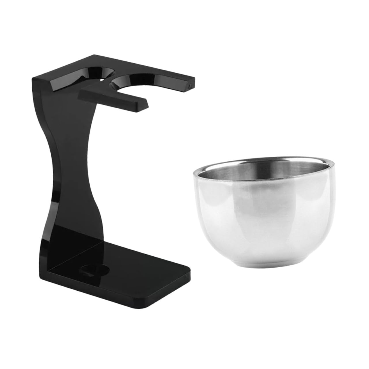 ARTSEWPLY 1Set Shaving Bowl and Stand Premium Shaving Tool Holder for Men Lightweight and Portable Razor Storage for Daily Use present for Fathers and Boyfriends