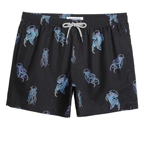 Image of maamgic Mens Swim Trunks 5 Inch with Mesh Lining, Quick Dry Mens Bathing Suit, Swim Shorts for Swimming and Beach