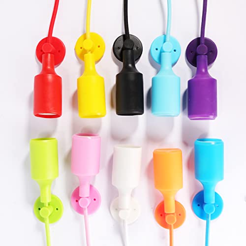 Veesee 10 Heads Color Chandelier Spider Lamp, Pendant Lights, Kid's Room Colorful Spider Lamp Shade Pendant Light Fixtures, E26/E27 Edison Bulb Hanging Lights For Children's Room Bedroom(78.7" Wire) #TOP7