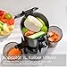 Fretta Entsafter,Slow Juicer mit 108MM Breite und Größere Fütterungsröhre,Füllvolumen für ganze Gemüse und Obst,BPA-frei Tritan-Material Entsafter,Einfacher Installation,200W