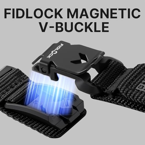 Image of Bandletic Nylon Band Compatible with Samsung Galaxy Watch 8 40mm 44mm / Watch 8 Classic 46mm 2025, No Gap Soft Breathable Replacement Strap for Men Women with Magnetic Fidlock V-Buckle,Black M