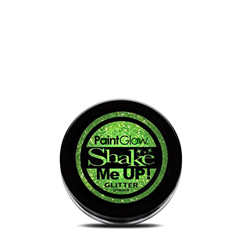 PaintGlow UV Blacklight Reactive Face and Body Glitter Shaker (Mint Green)