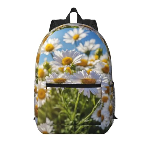 Sac à dos de voyage marguerites stylé pour transporter vos affaires sans effort