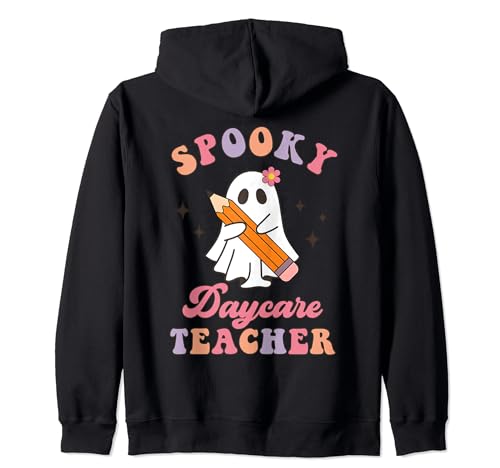 Spooky Daycare Teacher Halloween Childcare Provider Costume Sudadera con Capucha