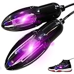 EpixCare UV Shoe Sanitizer for Fungus - Ultraviolet Light Shoes Boots Sneaker Deodorizer Dryer - Electric Boot Cleaner and Sanitizers, Black, Size for all