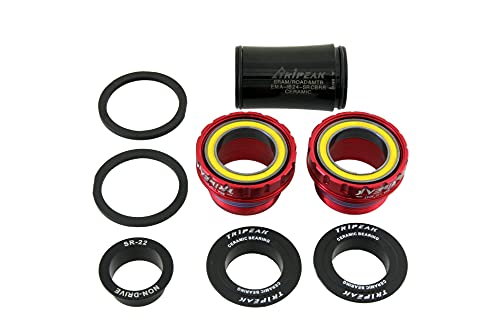 Tripeak Bottom Bracket Bsa/Ita/C60/Cr1/T47, With Ceramic Bearings For 22Mm Sram Dub & 22/24Mm Gxp Crankset, Threaded Bb Compatible With Trek, Giant, Specialized, Canyon, Campagnolo Frame #TOP3