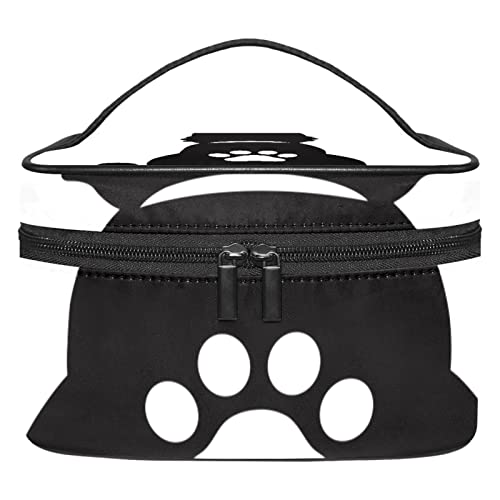 Trousse de maquillage chat double zipper finition haut de gamme