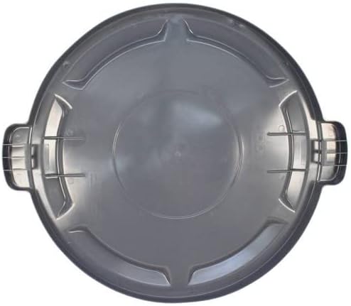 Miniatura 3 de Kratos - Tapa superior plana redonda para bote de basura de 32 galones, modelo central 576-A22, gris