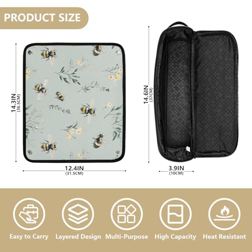 Bolsa de viaje para herramientas de cabello con aislante térmico miniatura 4