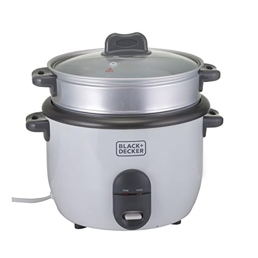 Black & Decker RC1860 700W 1.8 L 7.6 Cup Rice Cooker (Non-USA Compliant), White