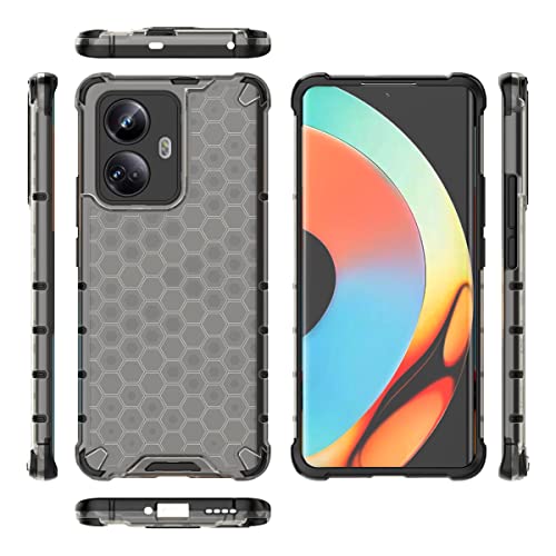 Image of Glasgow Back Case Cover Compatible with [ Realme 10 Pro+ / 10 Pro Plus 5G ] (Stylish Design) - Black