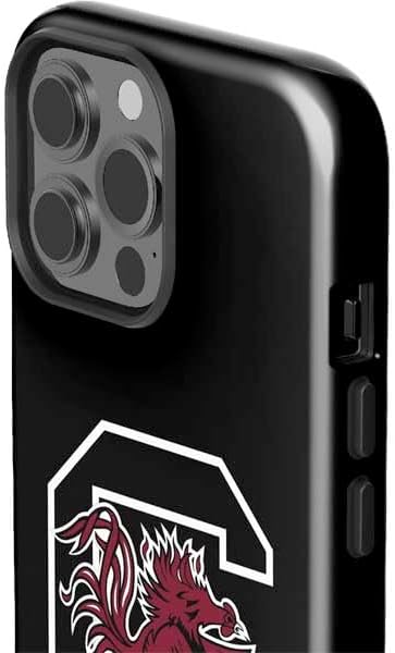 Skinit Impact Phone Case Compatible with iPhone 15 Pro Max - Officially Licensed University of South Carolina Gamecocks Logo Black Design