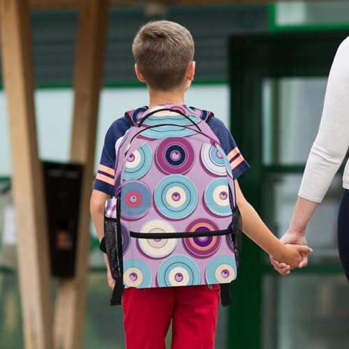 Lot de 2 sacs d'école violets 40cm pour adolescents et étudiants - 6