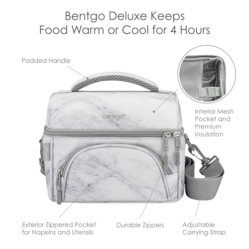 Image of Bentgo Deluxe Insulated Lunch Bag with Adjustable Strap & Outer Pocket