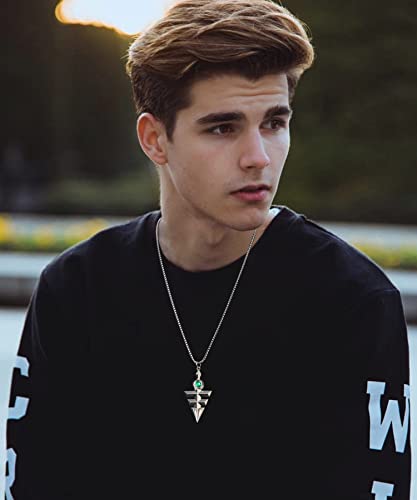 Buleens One Piece Yugioh Necklace For Women Men Mens Boys Girls Fairy Tail Anime Necklaces Skull Pirates Luffy Straw Hat Sword Cosplay Chain Pendant Stainless Steel Cubic Zirconia Long Silver Plated Cool Chunky #TOP4