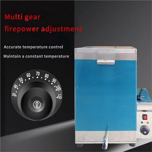 Máquina de escaldado de pollo, accesorios de máquina desplumadora de acero inoxidable, capacidad de 70 l/125 l, temperatura ajustable de 30 a 110 °C, para aves de corral, pato, ganso, codornices