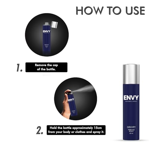 Image of ENVY Natural Men, Bold & Gravity Perfume - 60 ML Each, Pack of 3 | Long Lasting Perfume For Men