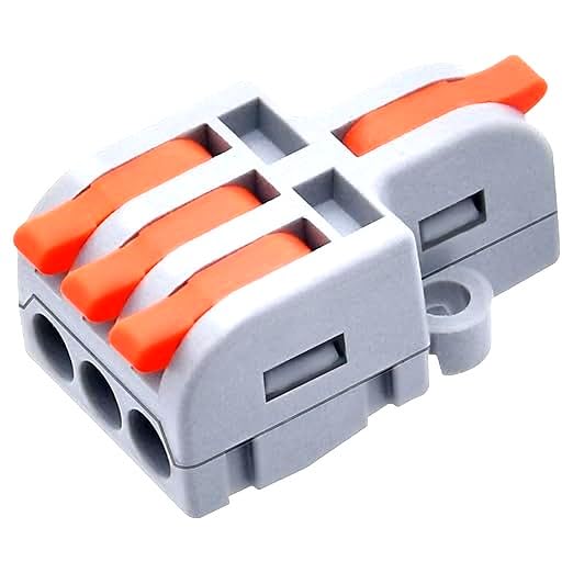 POWER CONNECT 1 in 3 Out Quick Wire Connector, Speed wire Quick Connector, Releasable Wire Connector, Secure & Removable Electrical Connector, Effertless Electrical Connectors (Set of 5) Orange & Grey (B0D2XLJLSR) Amazon Price History, Amazon Price Tracker