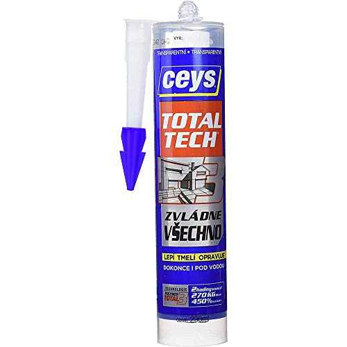 Ceys - Total Tech - Pega Sella y Repara - Transparente - Cartucho 290 ML