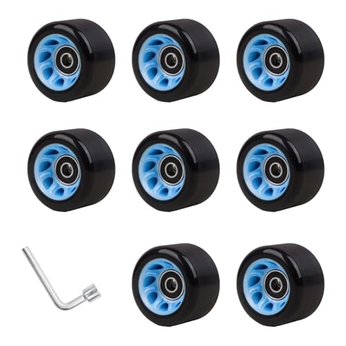 Roue de rechange pour patins à roulettes lumineuses à double rangée en polyuréthane