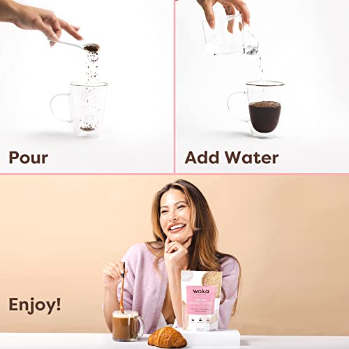 Waka Quality Instant Coffee — Unsweetened Butterscotch Flavored And Ethiopian Light Roast Instant Coffee Bundle — 100% Arabica Freeze Dried Beans — No Sugar Added & Unsweetened #TOP4