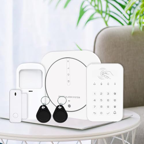 Alarma WIFI y GSM multifunción de red dual sin pantalla para hogar 5