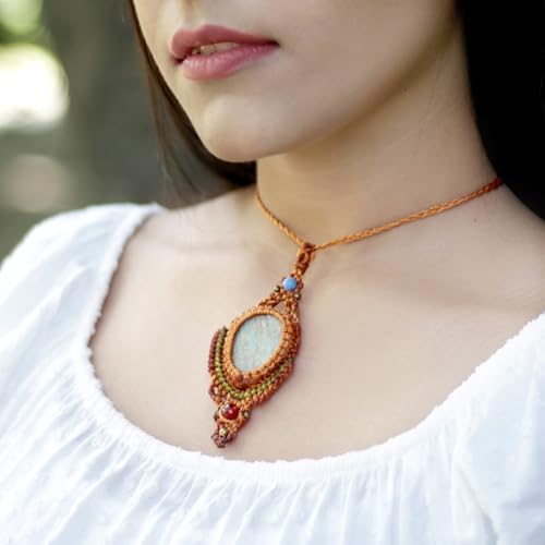 AYANA-Amazonite-Handmade-Macrame-Necklace-for-Women-Adjustable-Healing-Crystal-Pendant-Eco-Friendly-Handcrafted-Macrame-Jewelry-with-Ethically-Sourced-Gemstones-Womens-Tribal-Bohemian-Jewelry