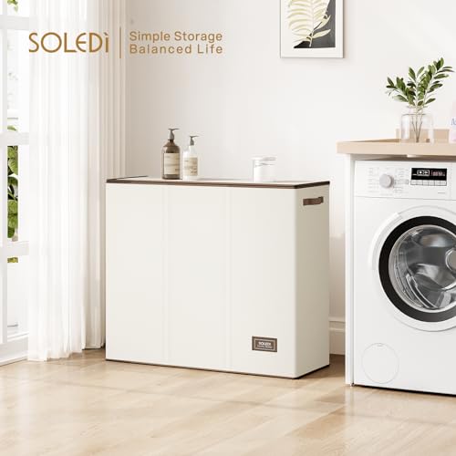 Soledi 180L Laundry Hamper 3 Section thumb #4