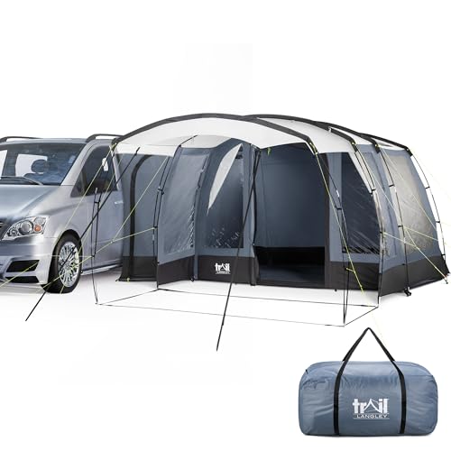 Trail Langley Skylight Driveaway Awning for Campervans, Side Tent, UPF50+ UV Protection, 5000mm Waterproof, Groundsheet, Windows, Front Canopy, Cowling Height 180cm-210cm (L330cm x W300cm x H210cm)