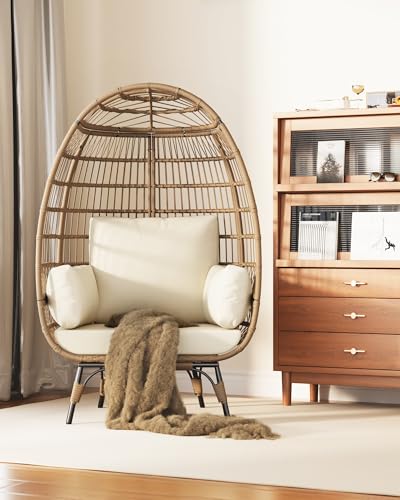 GAOMON Oversized Wicker Egg Chair Outdoor, Patio Lounge...