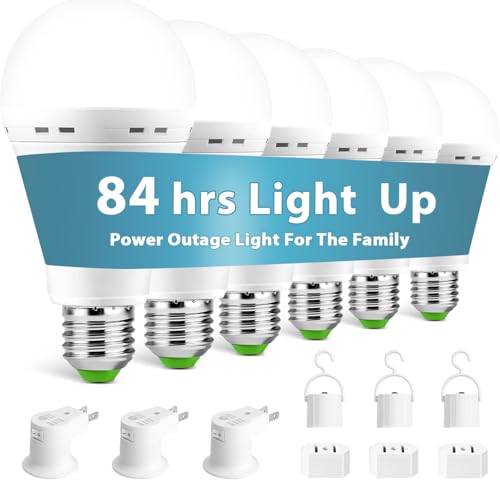 Emergency Rechargeable Light Bulbs, Battery Powered LED Light Bulb Daylight