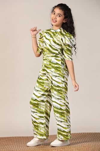 Image of Fashion Dream Girl's Cotton Blend Printed Clothing Set|Casual Wear|Two-Piece Set|Coordinate Outfit for Girl