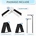 Zwinz Adjustable Glass to Glass Clamp 2 Pack, 90-180-270 Degree Railing Clips Indoor & Outdoor, Stainless Steel 304 Railing Clamp for Fence, Railing, Balcony Deck