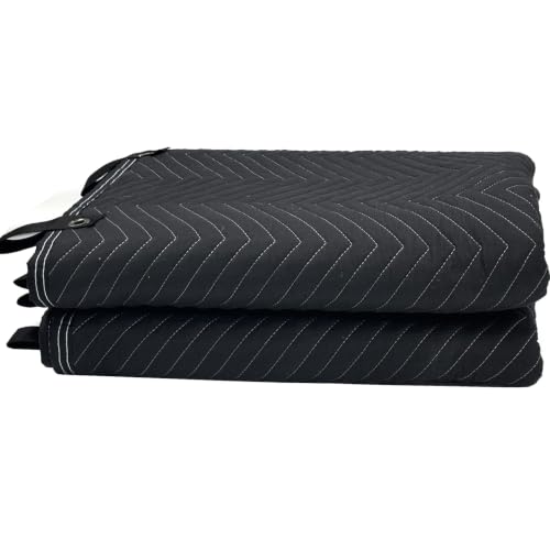 JZHLLA 72" x 40" Studio Large Sound Dampening Blanket, Sound Insulated Blanket Sound Absorbing Blanket with Grommets for Soundproofing Noise Reduction Light Blocker Basement Recording Studio