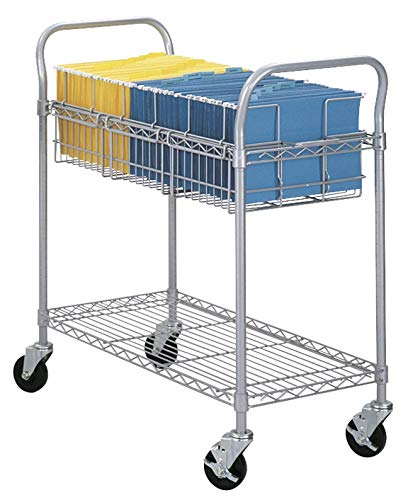 Preisvergleich Produktbild Safco XL Wire Postwagen - grau