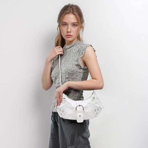 Convertible Genuine Leather Hobo Bag for Women - Adjustable Crossbody Shoulder Purse4