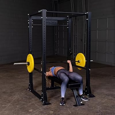 Body-Solid GPR400 Power Rack with 1000 Lb. Weight Capacity for Squats, Deadlifts, and Weightlifting Workout, Black