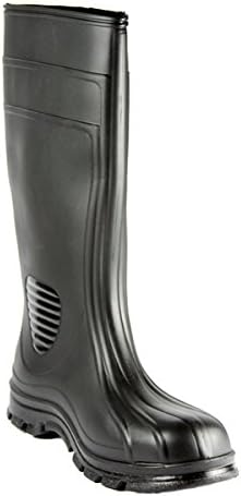 Heartland Footwear 70667-07 15" PVC Premier Steel Toe, Size-7, Black