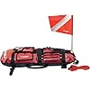 Spearfishing Signal Board Buoy - Spearguns Holder w/Line & Flag - Pockets, Ring - Designed by Cressi: Quality Since 1946