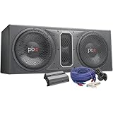 PowerBass PBMPP212 12 inch Dual Subwoofer System with Amplifier