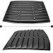 PENSUN Rear Window Louver Cover Fit for Ford Mustang GT Coupe 2005–2014, Matte Black Rear Window Scoop Sun Shade Vent Visor, ABS Exterior Decoration Accessory for Muscle Car Styling
