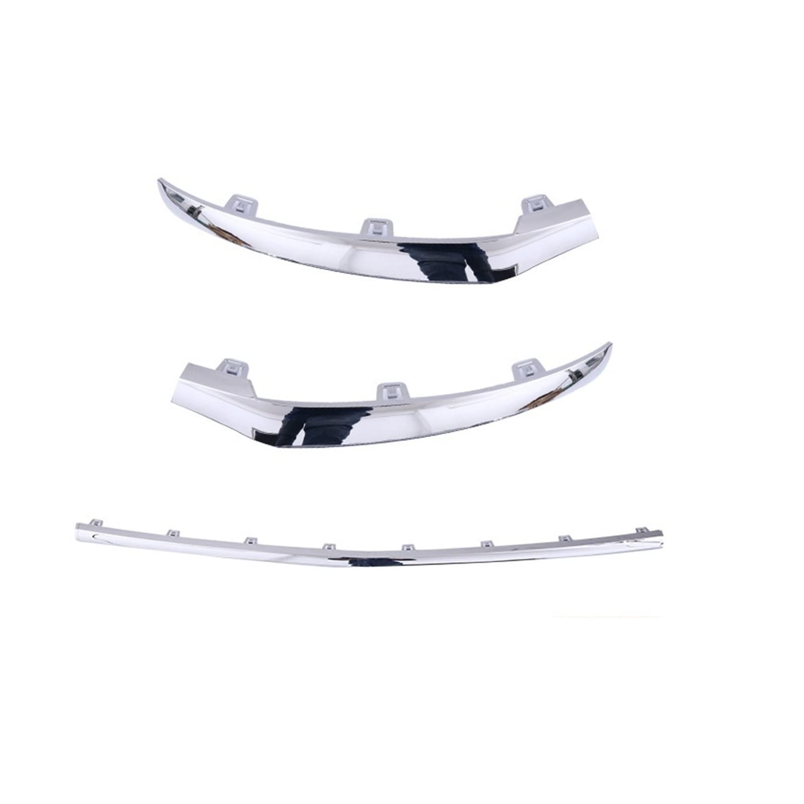 Wing Lip 2538852600 Front Bumper Lip Chrome Trim Spoiler Splitter 