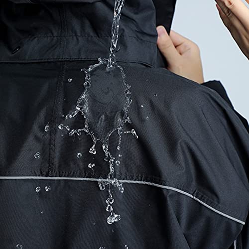 Traje Impermeable para Hombre y Mujer, Talla L Negro miniatura 5