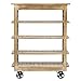 HUBERT Display Shelving Unit with 3 Shelves Mango Wood - 36