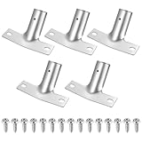 5 Stück Besenstiel Halterung, Metallstielhalter für Besenstiele, Besen Halterung Besenstielhalter bis ø 23,5 mm Besenstielhalterung Set, mit 15 Stück Schrauben