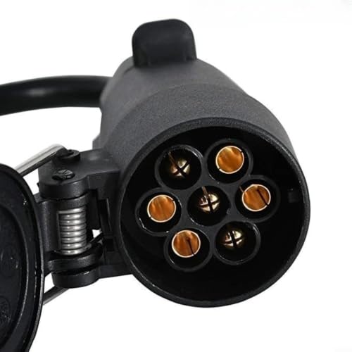 Adaptador de remolque de 4 a 7 polos plano a redondo con cable convertidor de luces 5