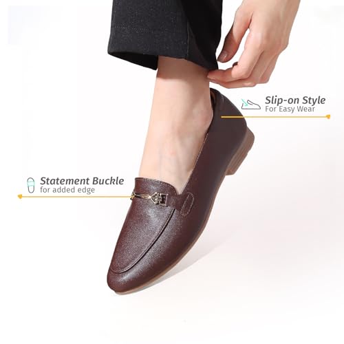 Image of YOHO Bliss Loafers for Women | Comfortable & Stylish Bellies | Fashion Moccasins with Footpharma Footbed | Slip-on for Casual & Formal Wear | 006