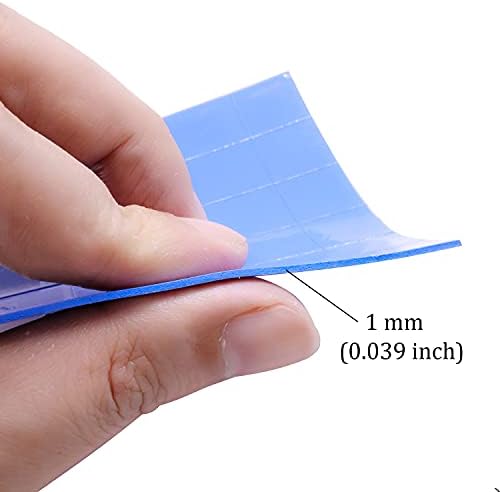 SIXQJZML 30Pcs 20x20x1mm Soft Silicone Thermal Conductive Pads Heatsink IC Chipset Northbridge for CPU GPU Heatsink